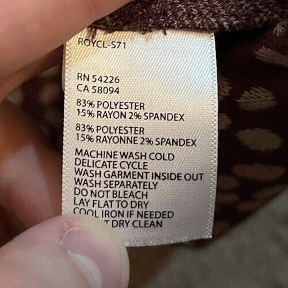 Royal Robbin’s Knit Midi Dress Cowlneck Size Medium Mauve 3/4 sleeve - Picture 8 of 8